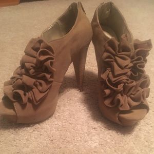 Fun frilly heels